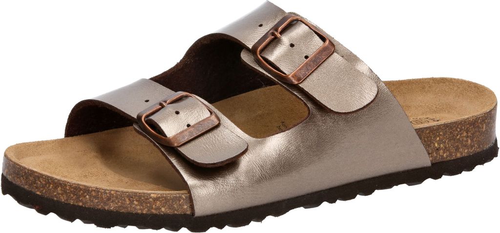 Pantolette Bioline Platino Bronze mit zwei verstellbaren Produktbild 
