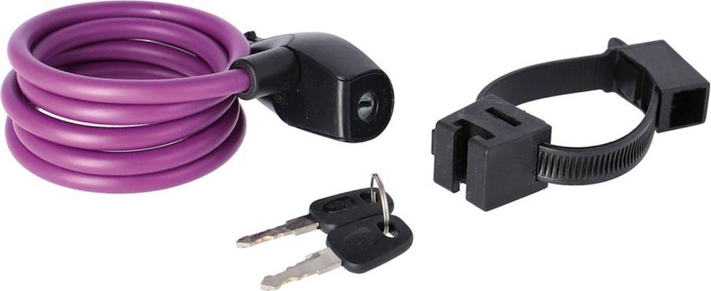 AXA Kabelschloss Resolute 120/8 Länge 120cm Ø8mm, purple Produktbild 