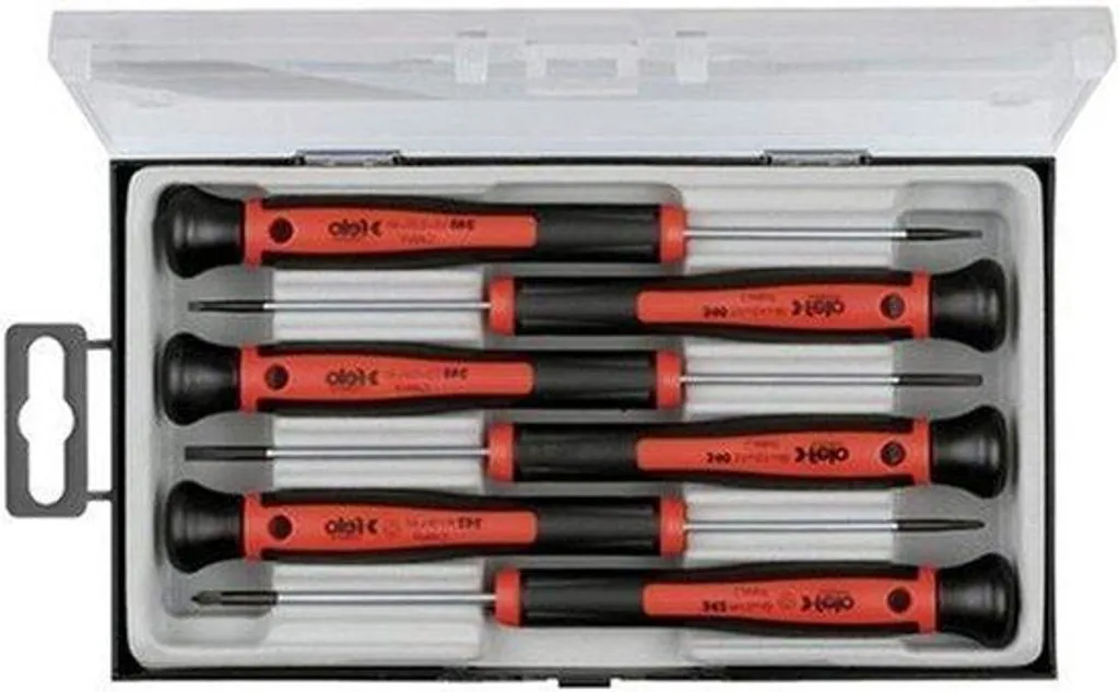 Kit de précision 6 pièces en acier carbone pour travaux de micro-vissage