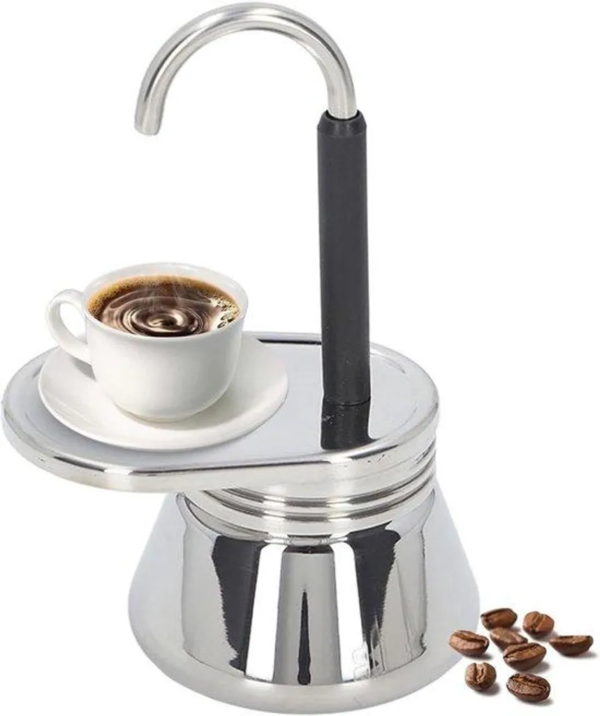 Machine à café avec buse d'infusion en inox - Design italien compact 61x37