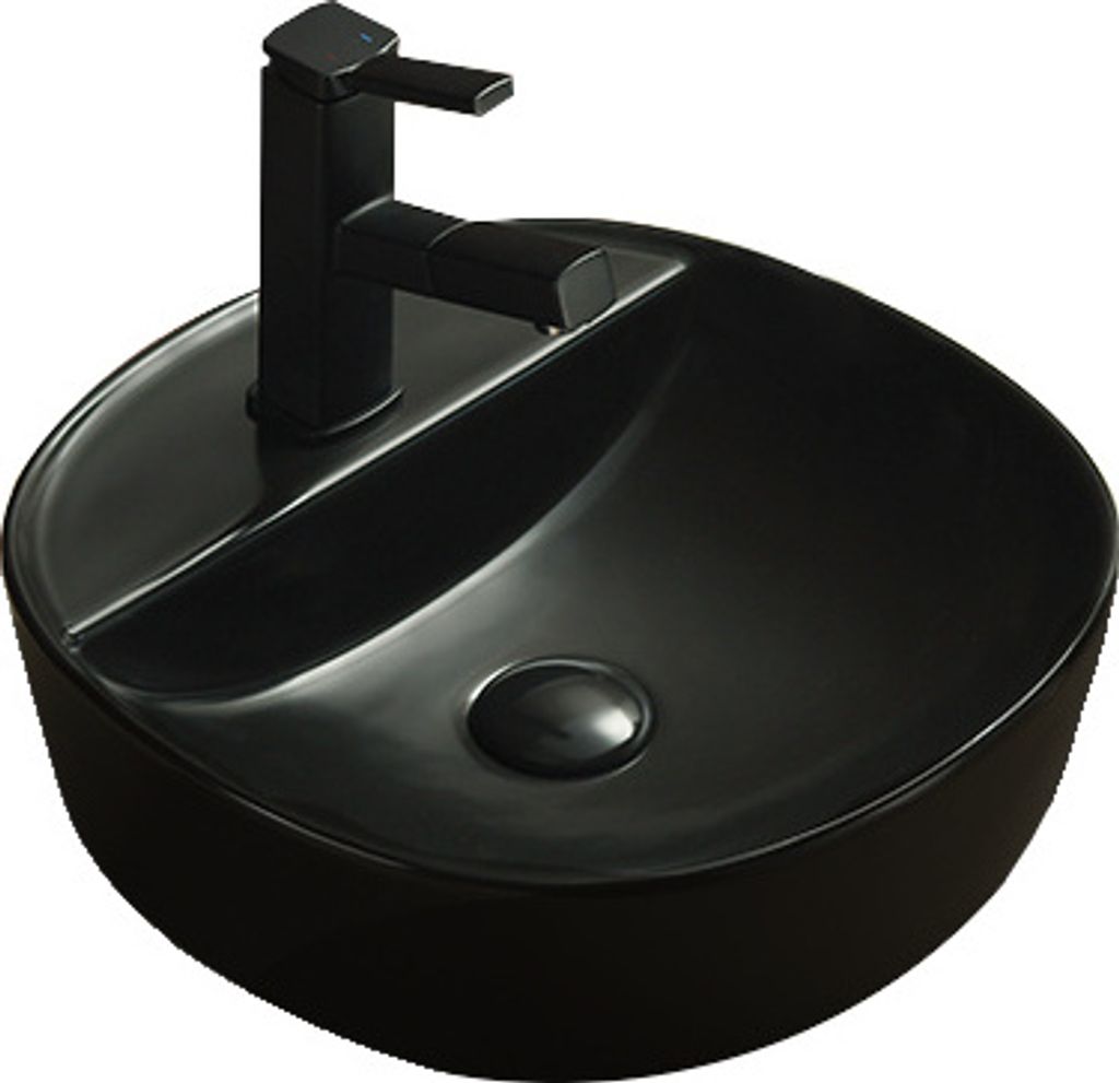 Mexen Zita Aufsatzwaschbecken 40 x 40 cm, Schwarz matt - 21874085