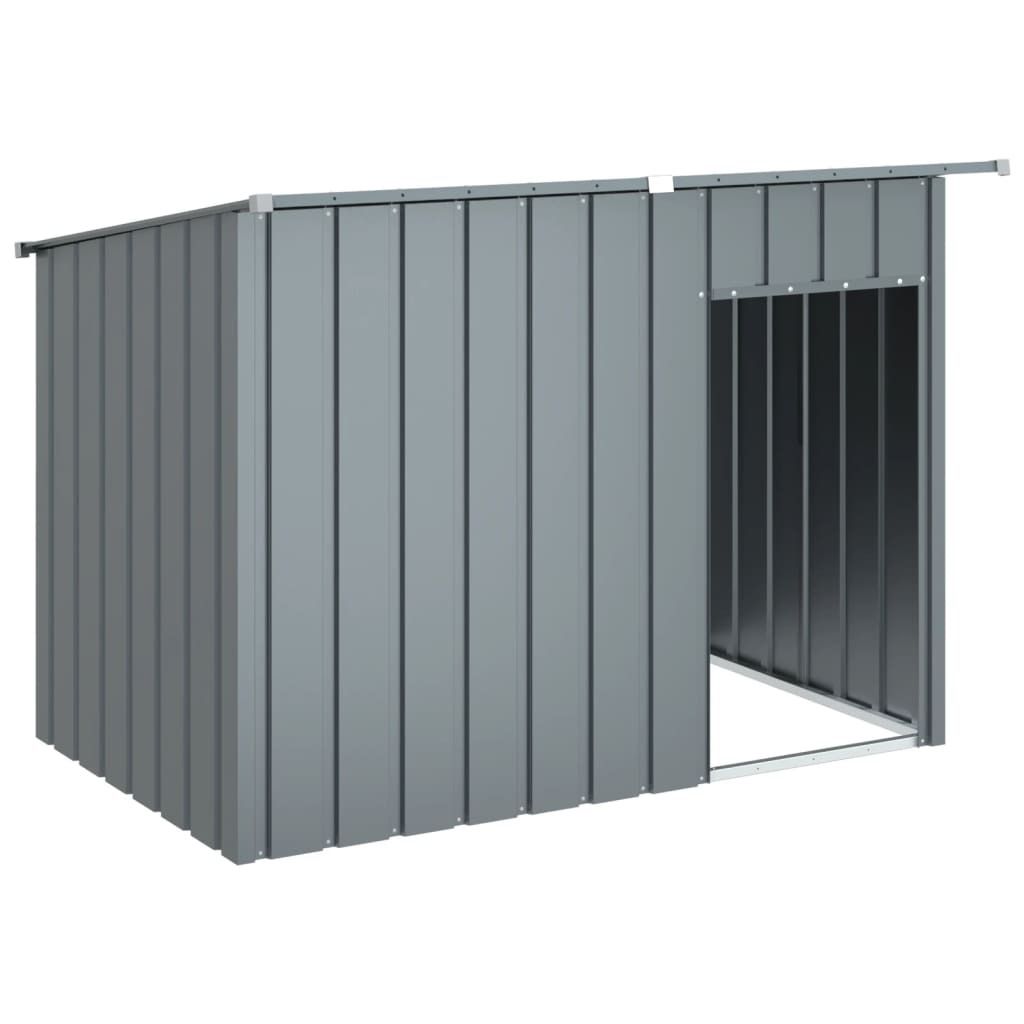 “2026 Modern“ Anthrazit Hundehütte mit Dach Anthrazit 153x91x110 cm Verzinkter Stahl - Designermöbel 81648 - Hunde-Transportboxen