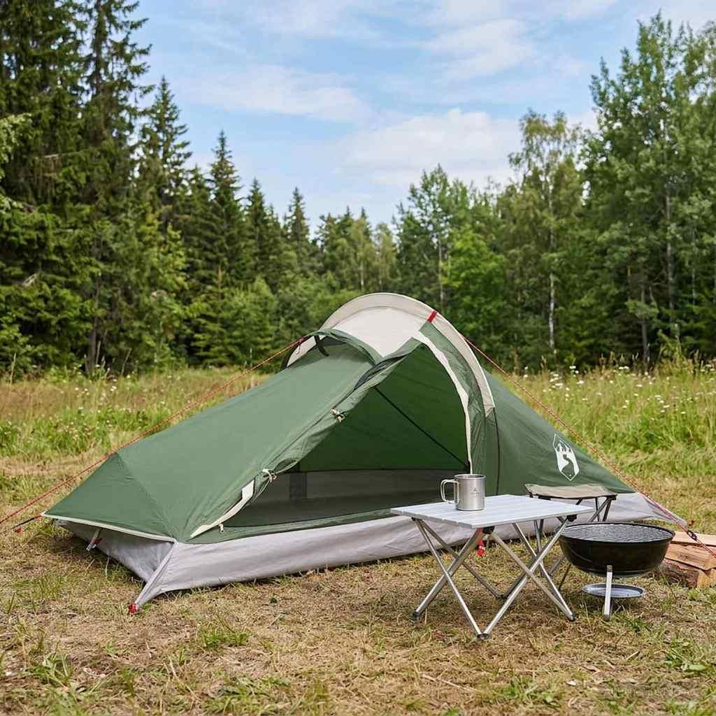 Möbel Trekkingzelt Grün 2-Personen 185T Polyester mit PolyurethanBeschichtung - Campingzelte CC2123