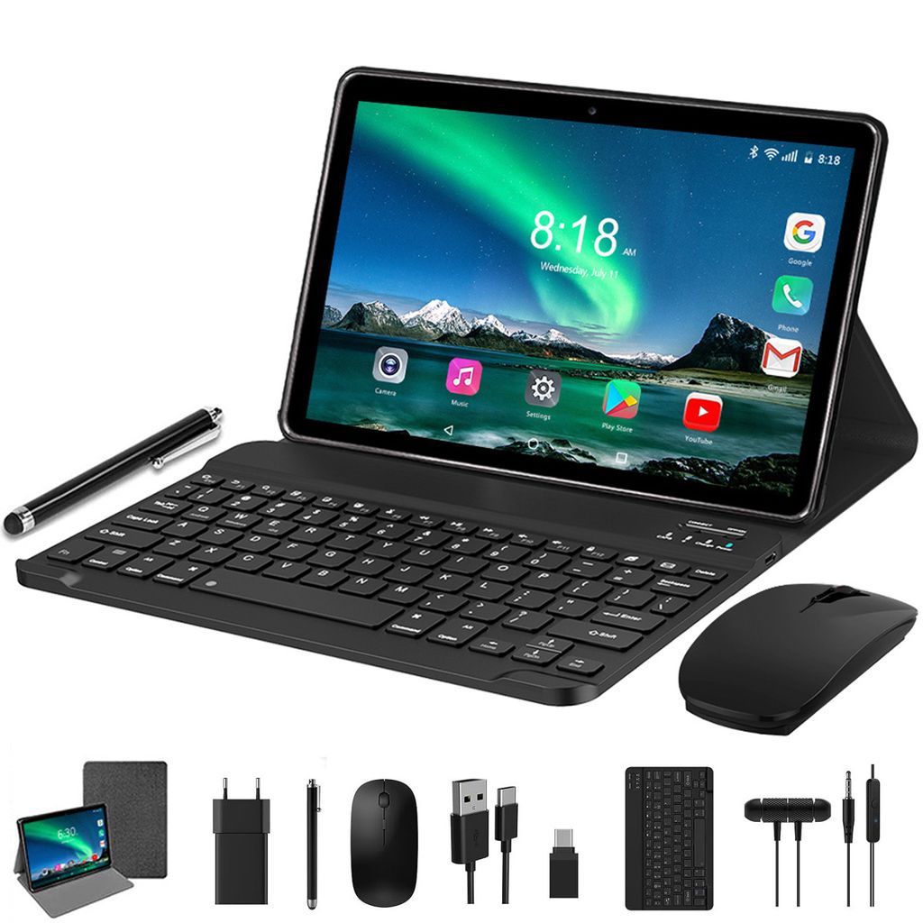 TOSCIDO Tablets 10 Zoll mit Tastatur und Maus, Android Produktbild