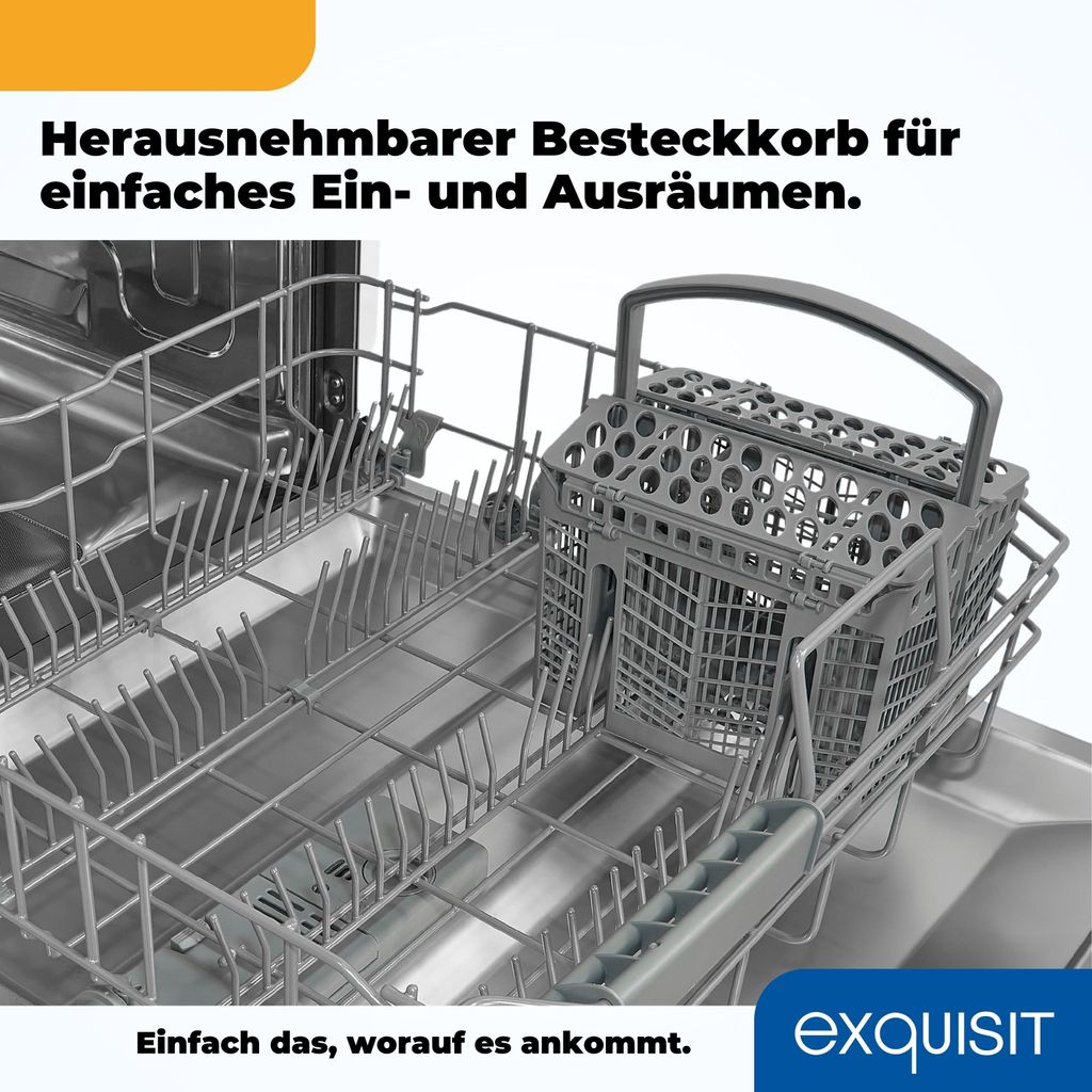 Exquisit Geschirrspüler GSP9313-030E weiss | Spülmaschine Produktbild 9