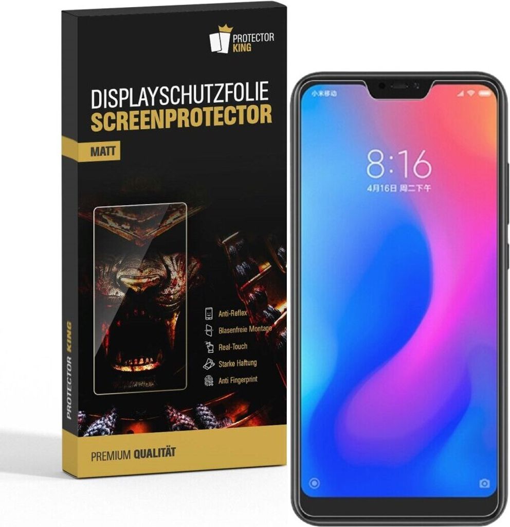 3x Displayschutzfolie für Xiaomi Redmi Note 6 ANTI-REFLEX Displayfolie MATT