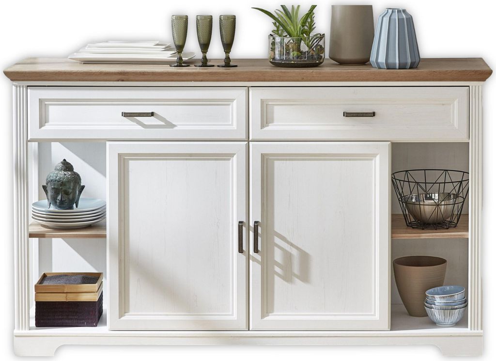 Sideboard Jasmin Anrichte Kommode Pinie hell und Artisan Eiche 171x102