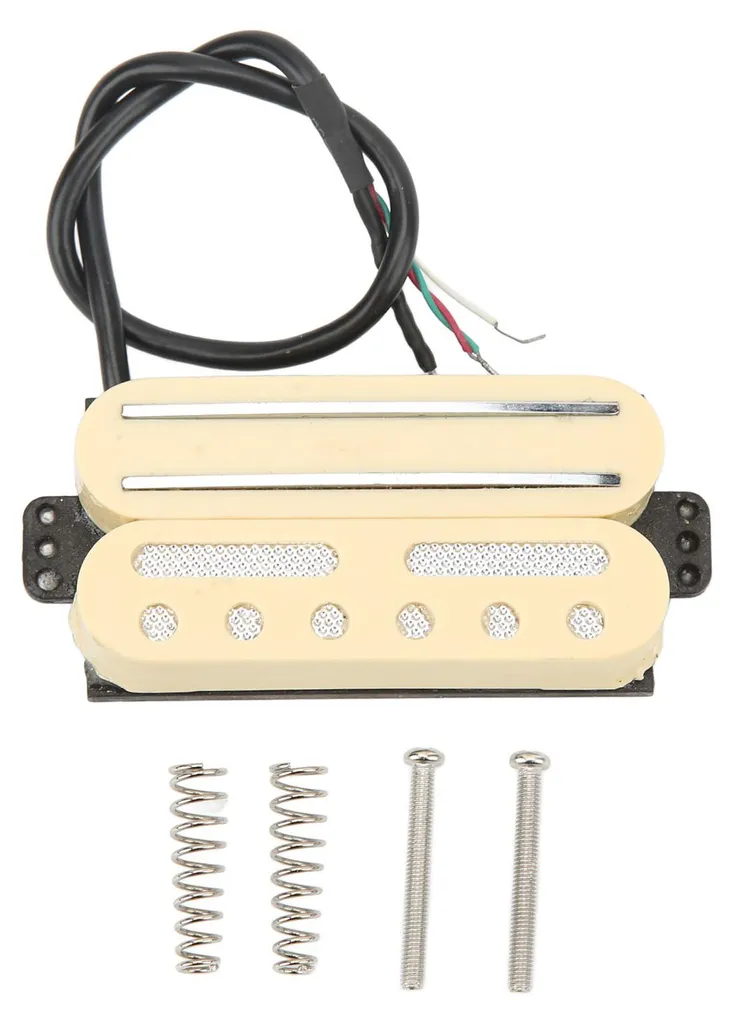 Micro guitare double bobine et simple bobine en métal et plastique