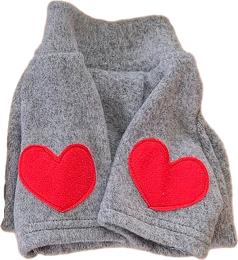 Haustier Pullover Modisches Liebesmuster Hundeshirt Bequeme warme Katzen Zweibeiner Kleidung Haustierbedarf