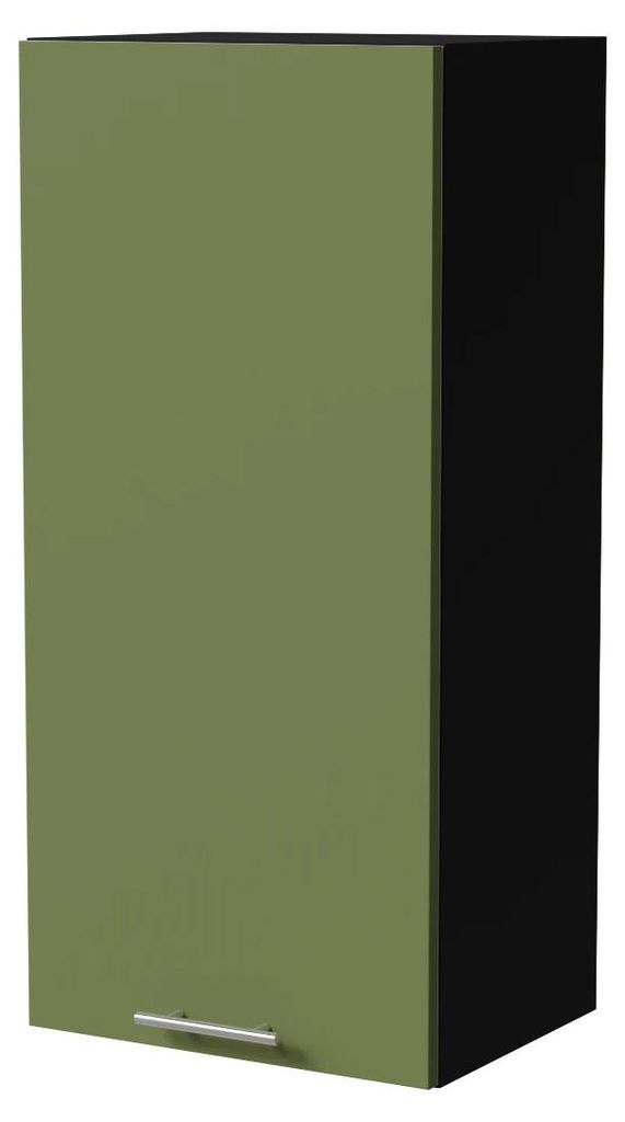 XL Küchenhängeschrank BRERRA 45x96cm 1-türig lackiert Farbe wählbar BR-W4/45 RAL 6025 farngrün Matt schwarz