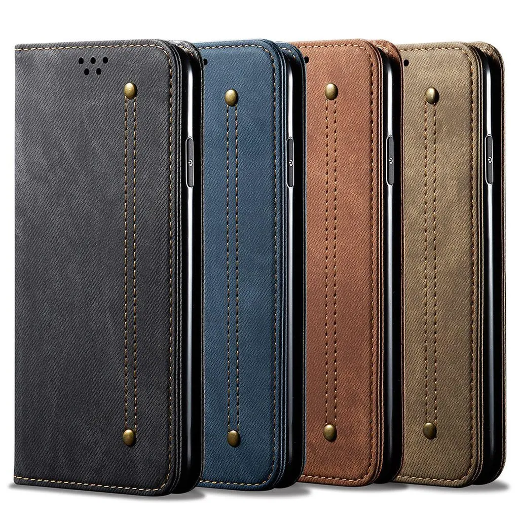 Portafoglio iPhone 11 Blu: Custodia in Pelle con Chiusura Magnetica Stand - 6