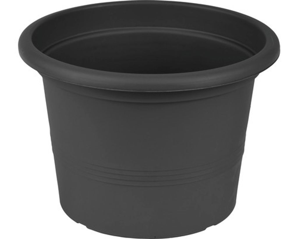 Pflanztopf Campanula Kunststoff Ø 28 cm H 19,6 cm anthrazit