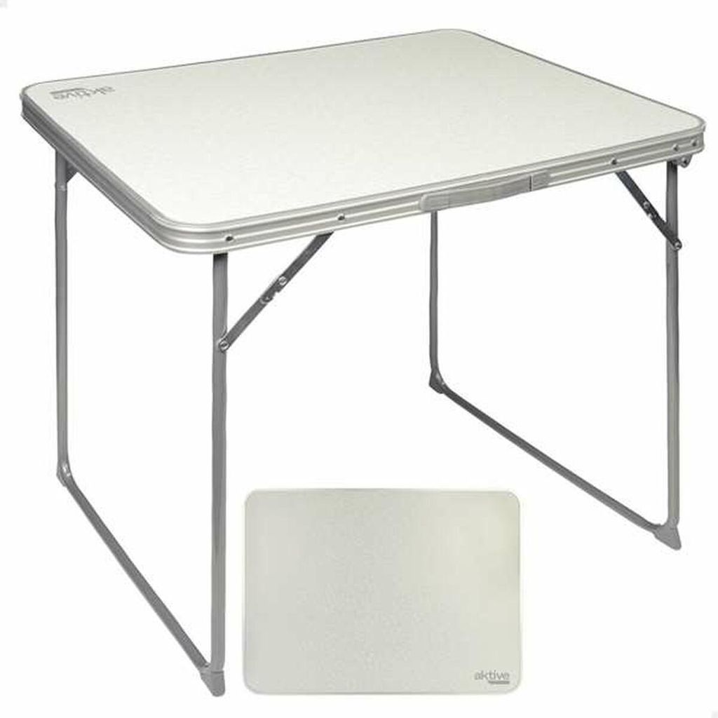 Table Klapptisch Aktive Weiß Stahl Holz MDF 80 x 60 x 70 cm