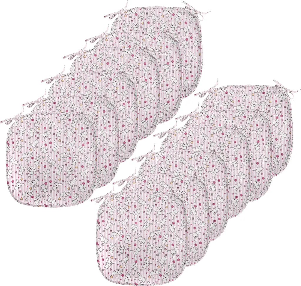 Cuscini Sedie Esterno Rosa Baby Impermeabili 12pz - ABAKUHAUS