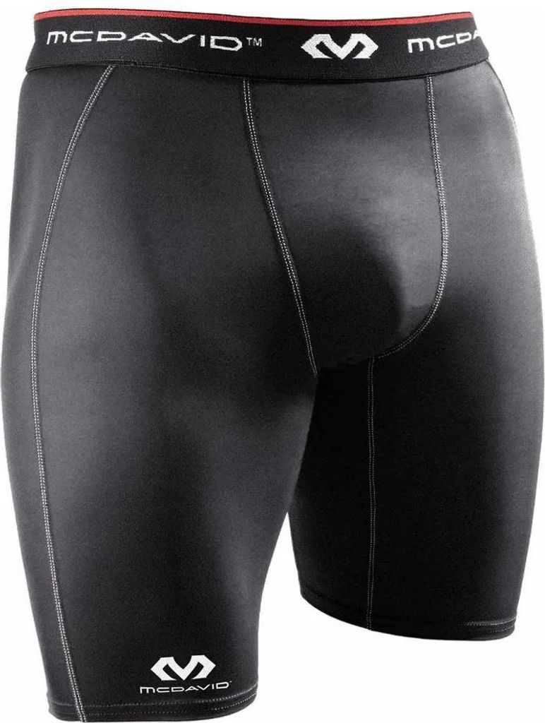 Mc David Compression Youth Kurze Leggings Schwarz S Jungen Schwarz S