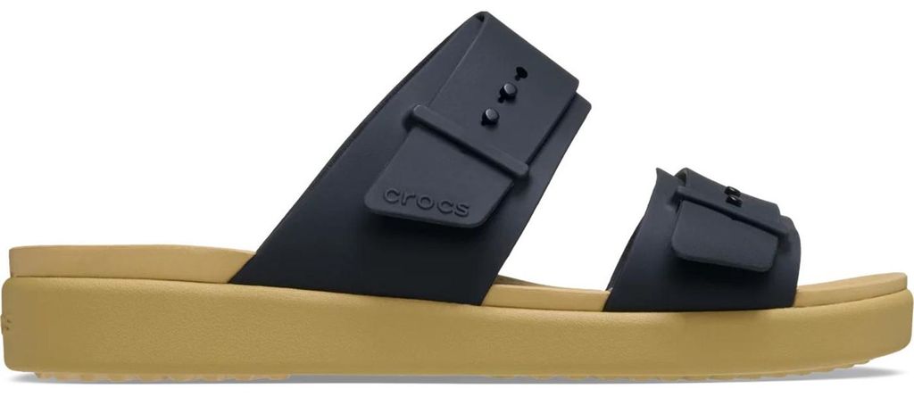Crocs Brooklyn Buckle Low Low Damen Sandalen – Leichte Slides mit LiteRide 39-40 EU