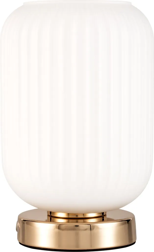 Lampe de table design Noble Purity Pauleen céramique texturée blanche