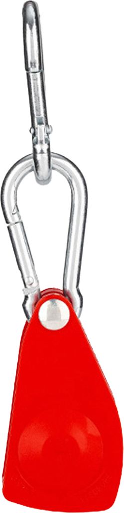 Verstellbarer Seilaufhänger, robuster Ratschen-Spanngurt, selbstsichernde Struktur, Doppelhaken-Design, Camping-Ratschen-Riemenscheibensystem, Rot, L