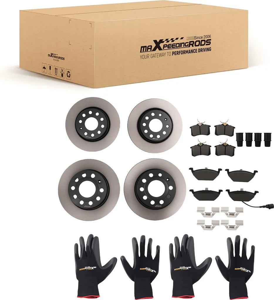 Kit Freins Disques et Plaquettes Avant Arrière pour VW Golf 5 6 A3