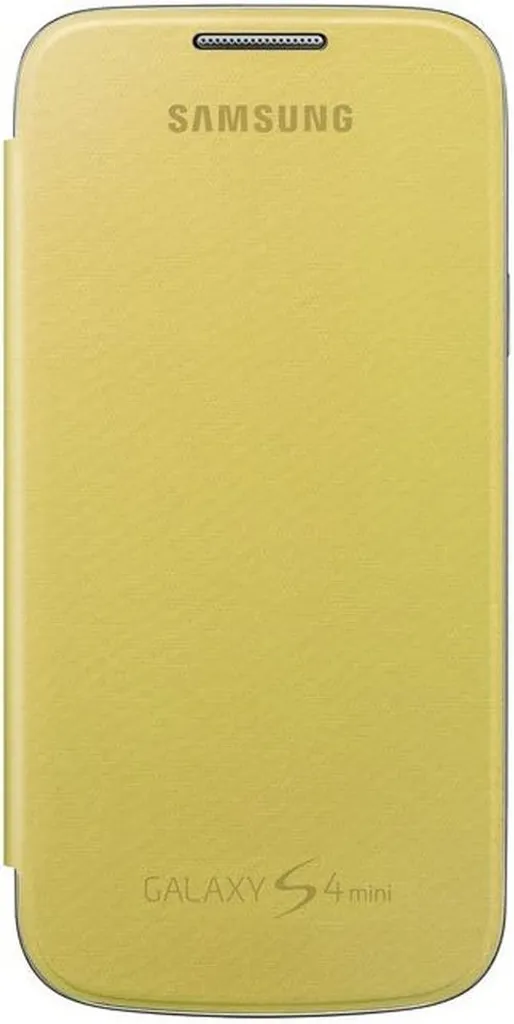 Custodia Samsung Galaxy S4 Mini Flip Cover Originale Gialla EF-FI919B