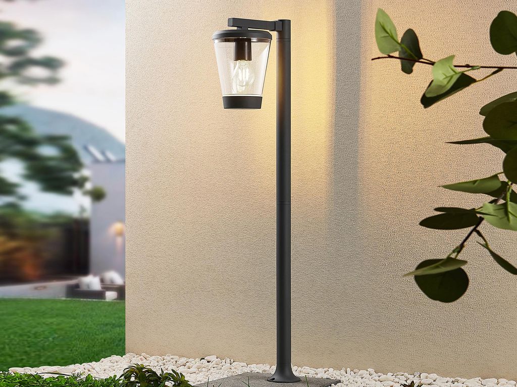 TRIO-Leuchten Pfosten CAVADO BHT 16x100x27 cm grau