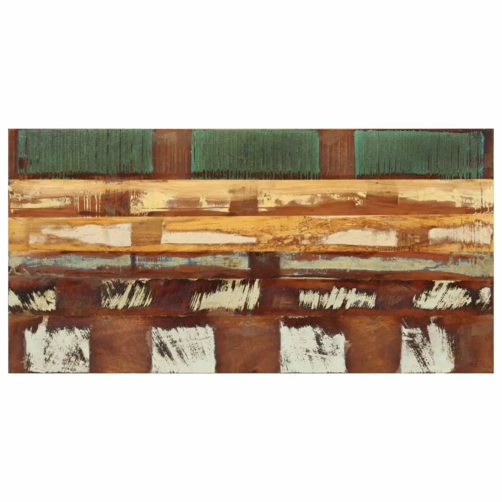 Plateau de table en bois de récupération 120 cm pour bureau ou dîner - 12