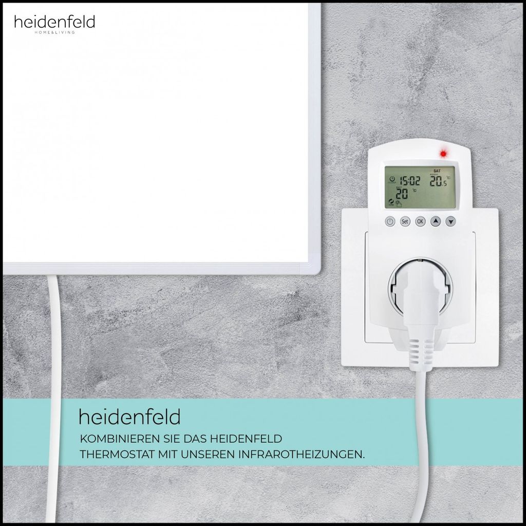 Heidenfeld Steckdosenthermostat HF-DT100