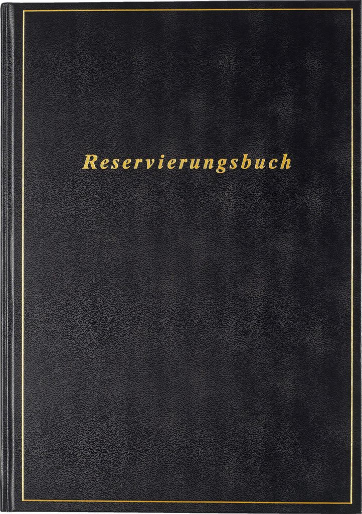 rido idé Reservierungsbuch 2026 1 Tag auf 1 Seite schwarz DIN A4