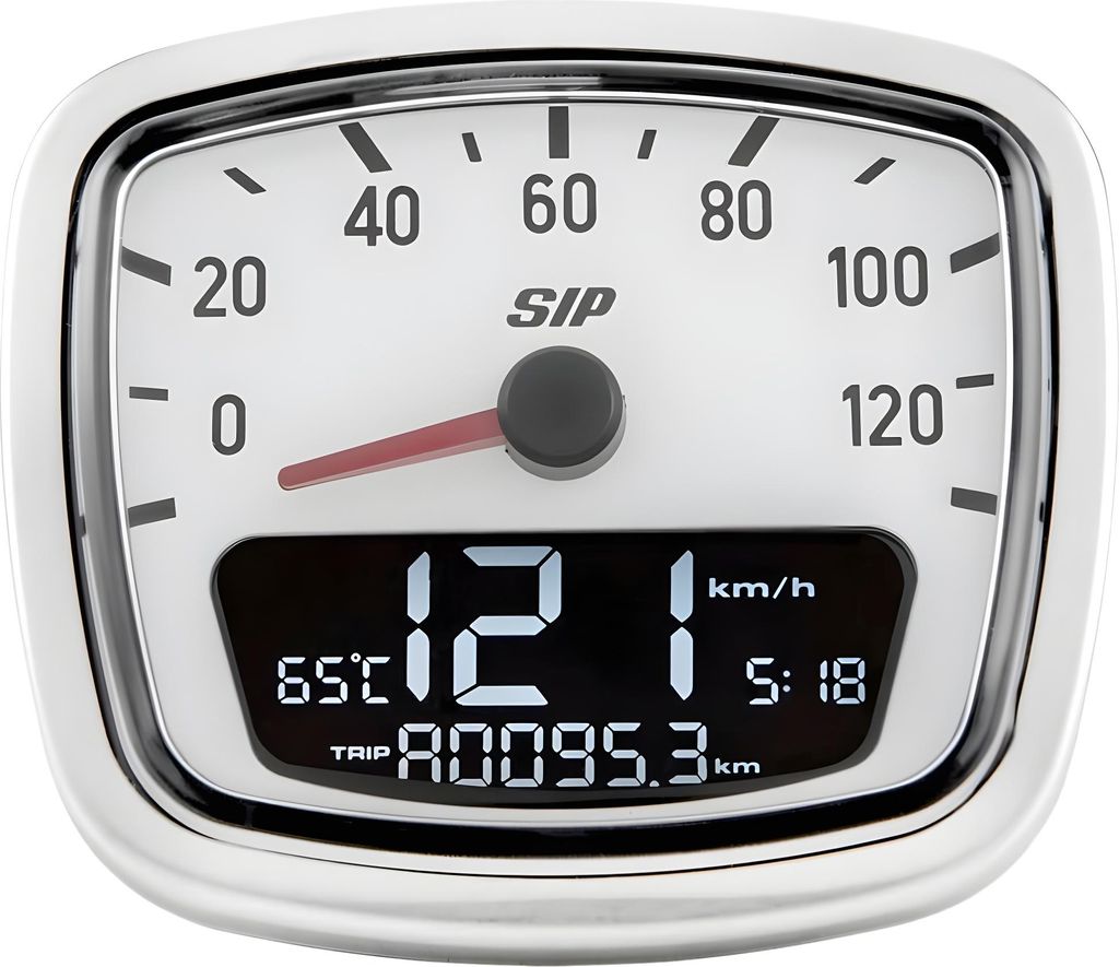 Drehzahlmesser / Tacho SIP Performance 2.0 120 km/h 12.000 U/min für Vespa VNA VNB