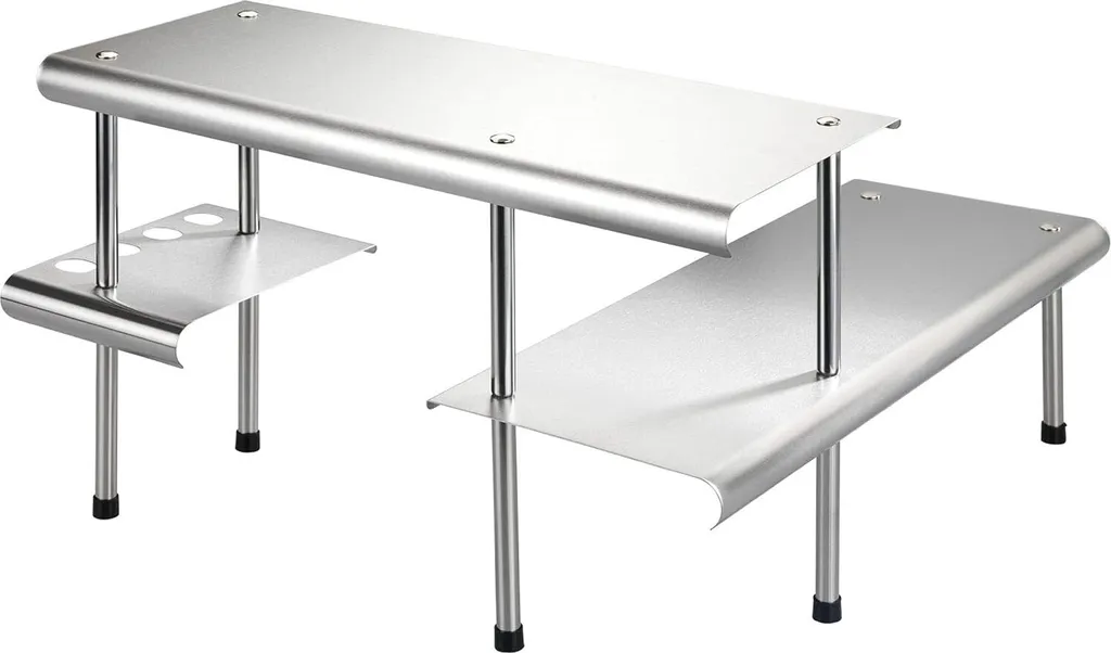 Mensola Salvaspazio Maximex Massivo Trio Argento - Per Bagno e Cucina