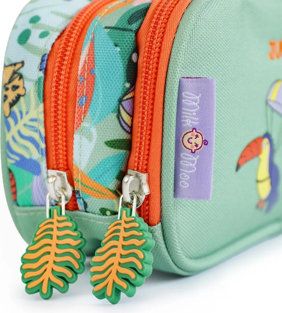Trousse à crayons double compartiment pour école et dessin enfant