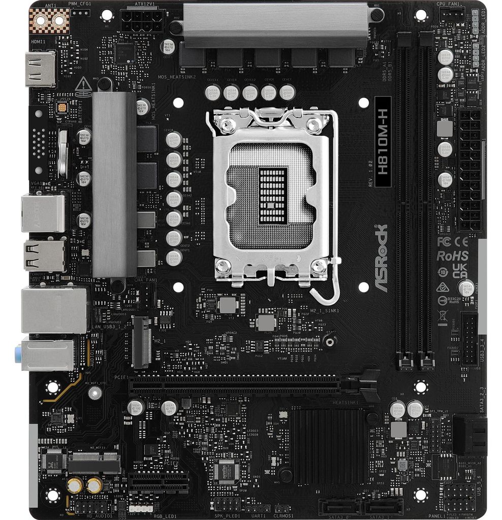ASRock H810M-H                  1851 mATX HDMI          Produktbild 