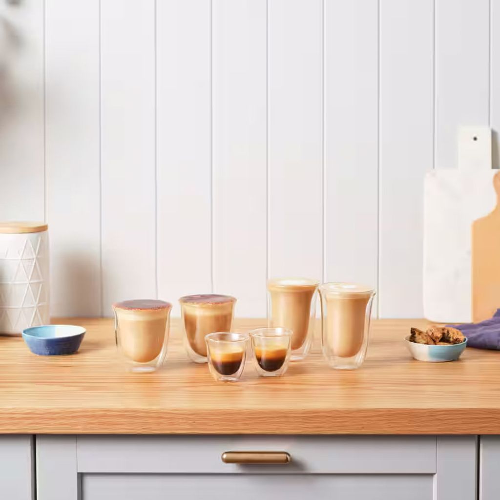 DeLonghi Espresso 2er Doppelwandiges Thermoglas Produktbild 