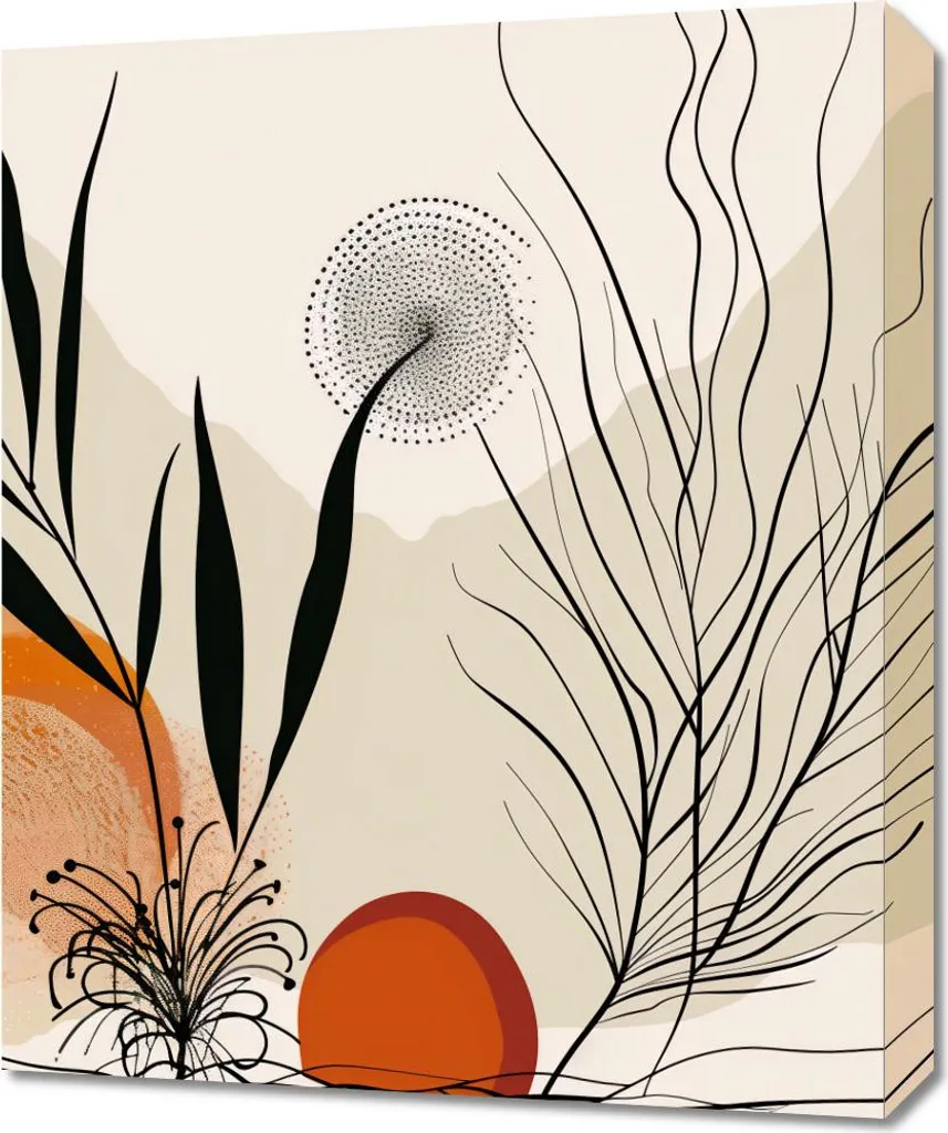 Déco Murale Salon Désert 50x60 cm - Tableau Ambiance Zen et Voyage