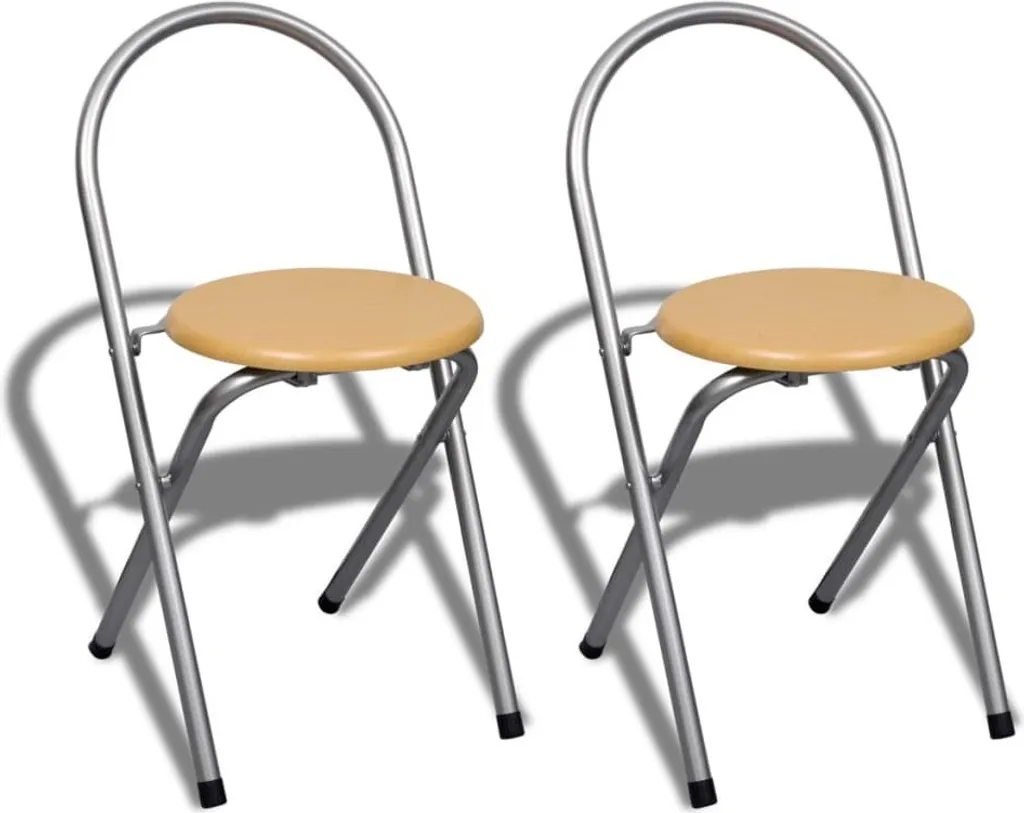 Table de cuisine rabattable et 2 chaises compactes en métal noir