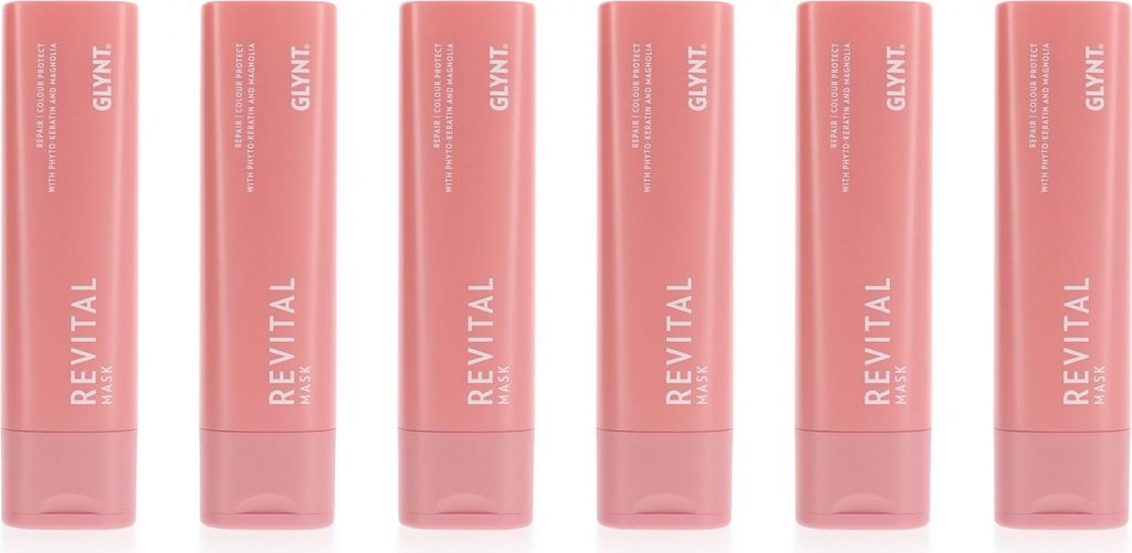 GLYNT Revital 6 x 200 ml Mask Haarpflegemaske für coloriertes Haar Set