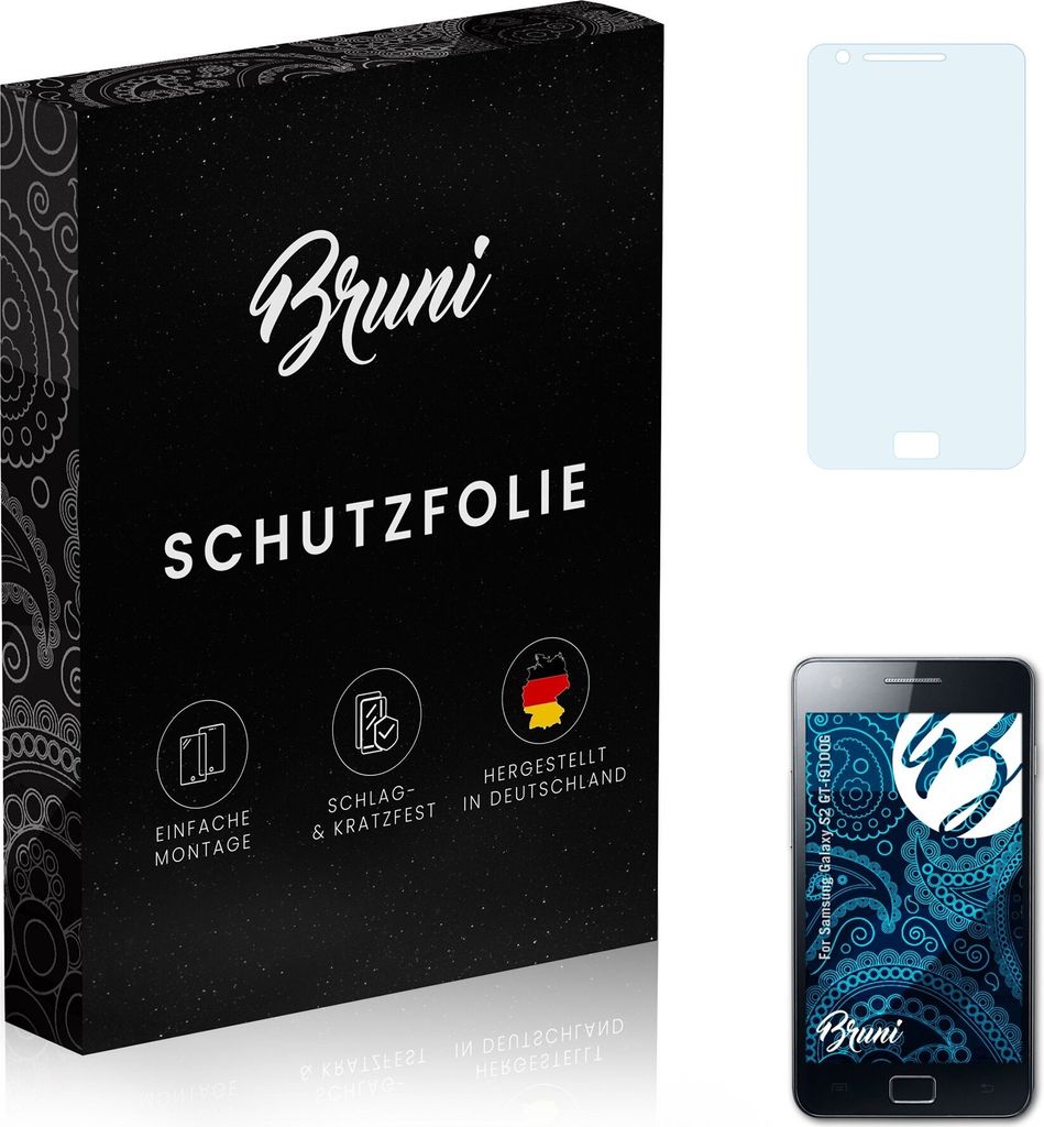 atFoliX 4054274714275, Samsung, Galaxy S2 GT-i9100G, Kratzresistent, Transparent, 2 Stück(e)
