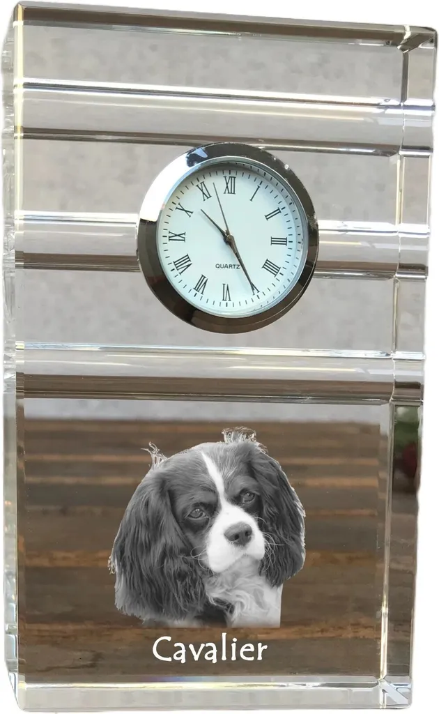 Horloge Personnalisée Cavalier King Charles - Verre de Qualité Art-Dog
