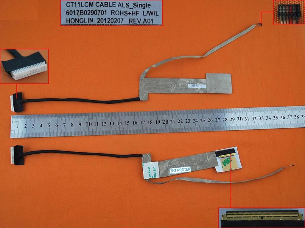 Displaykabel Bildschirm version 1 kompatibel für HP EliteBook 8460p (LG745EA), 8460w (XU079UT)