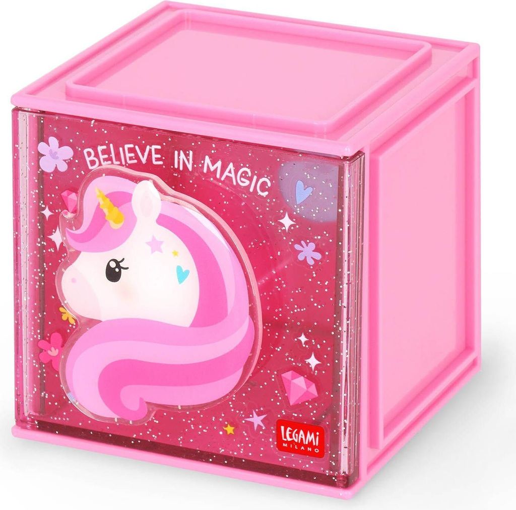 Legami Desk Organizer Cube Box Unicorn