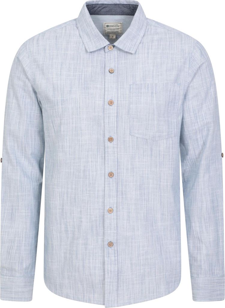 Mountain Warehouse - "Coconut" Hemd für Herren Langärmlig MW1283 (XS) (Denim)