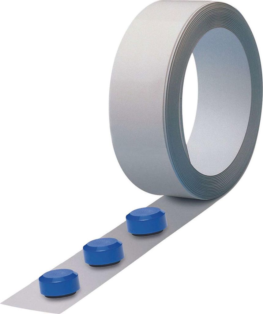 MAUL Metallband Stahlblech Metall selbstklebend 100 x 3.5 x 0.1 cm weiß