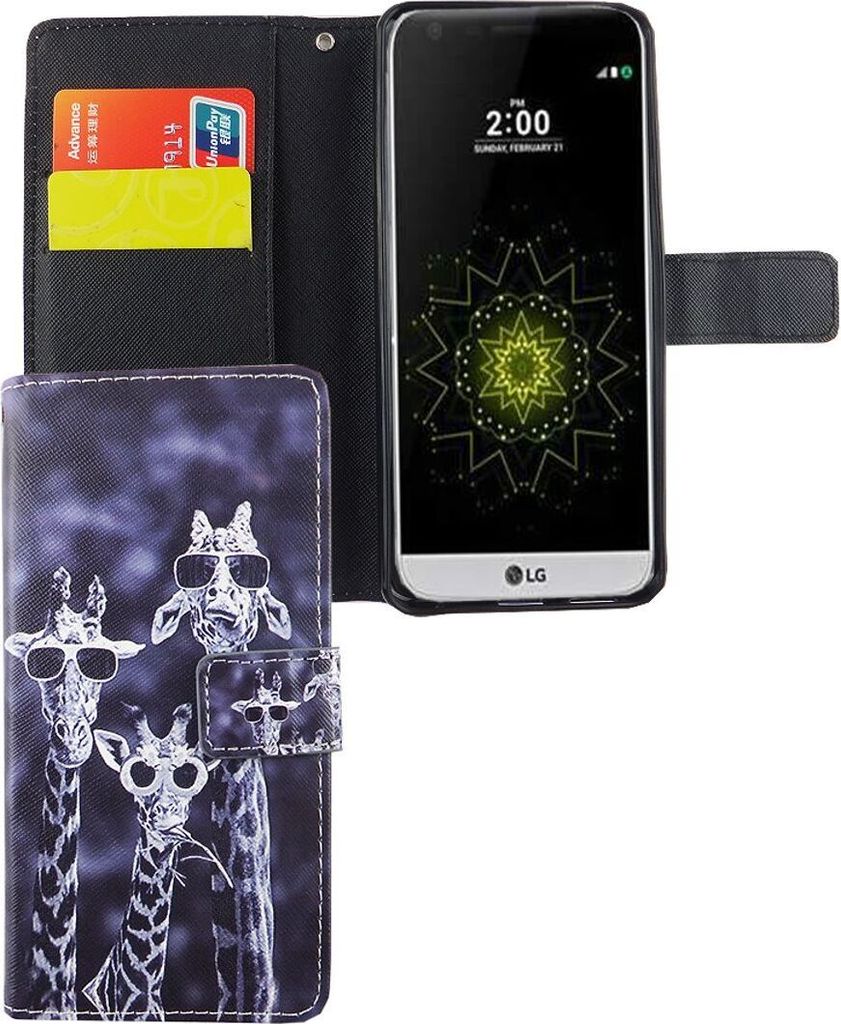 Handyhülle Tasche für Handy LG G6 3 Giraffen