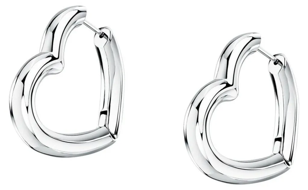 Boucles d'oreilles Créole Cœur Acier - Accessoire Mode Quotidien