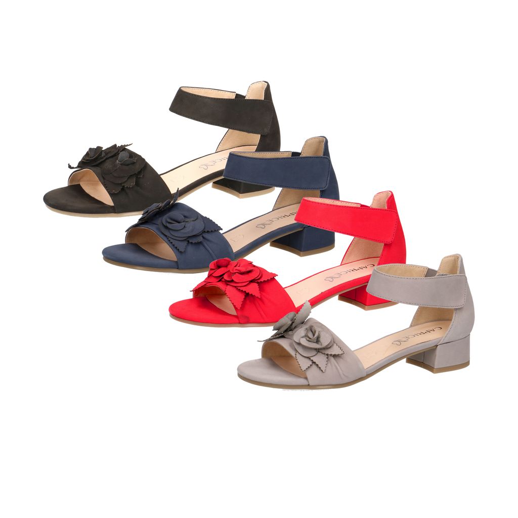 Caprice 9-28205-22 Damen Sandalen geschlossene Ferse Sandaletten, Größe:40.5 EU, Farbe:Rot