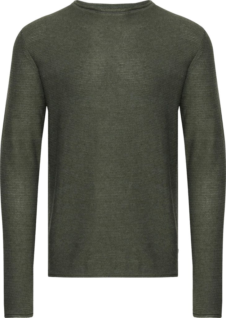SOLID Pullover Herren Baumwolle Grün GR74466 - Größe: S
