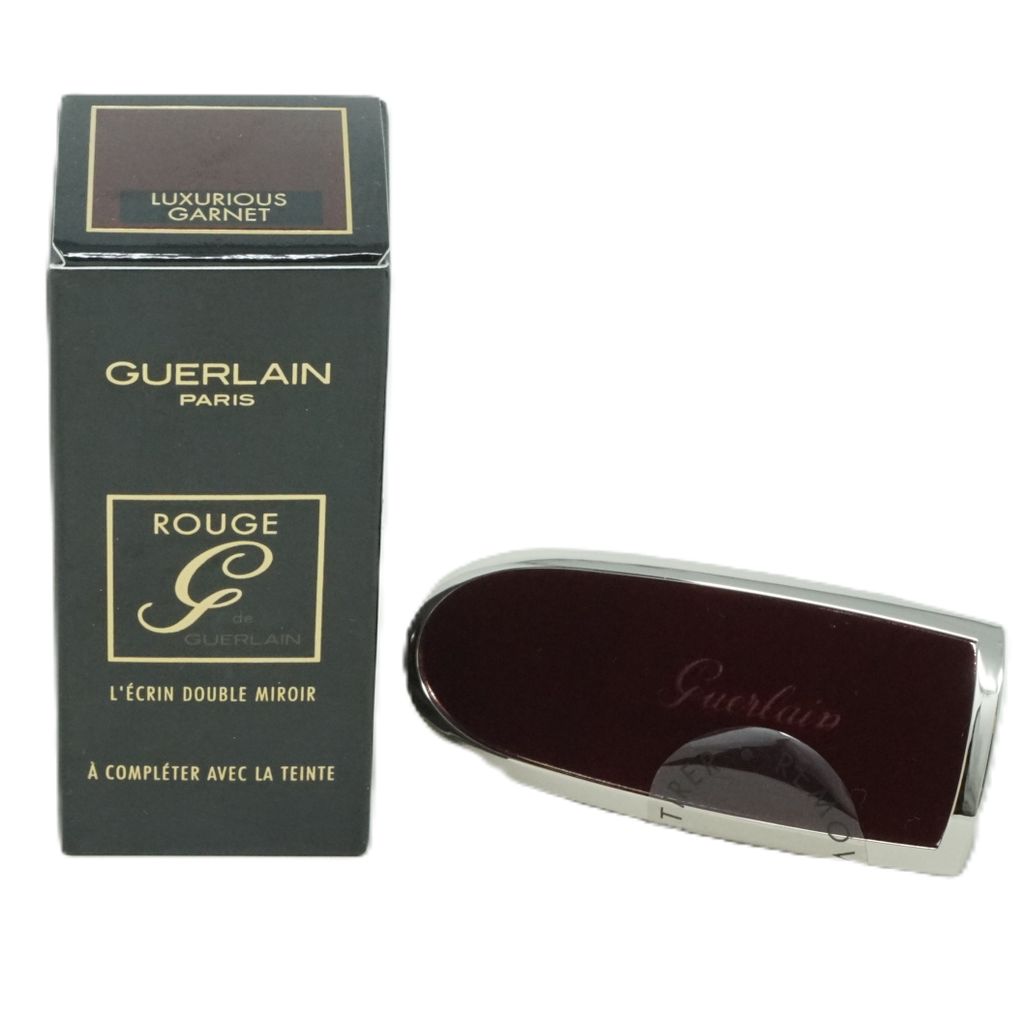 Guerlain Rouge G The Double Mirror Case To Complete with Shade Luxurious Garnet