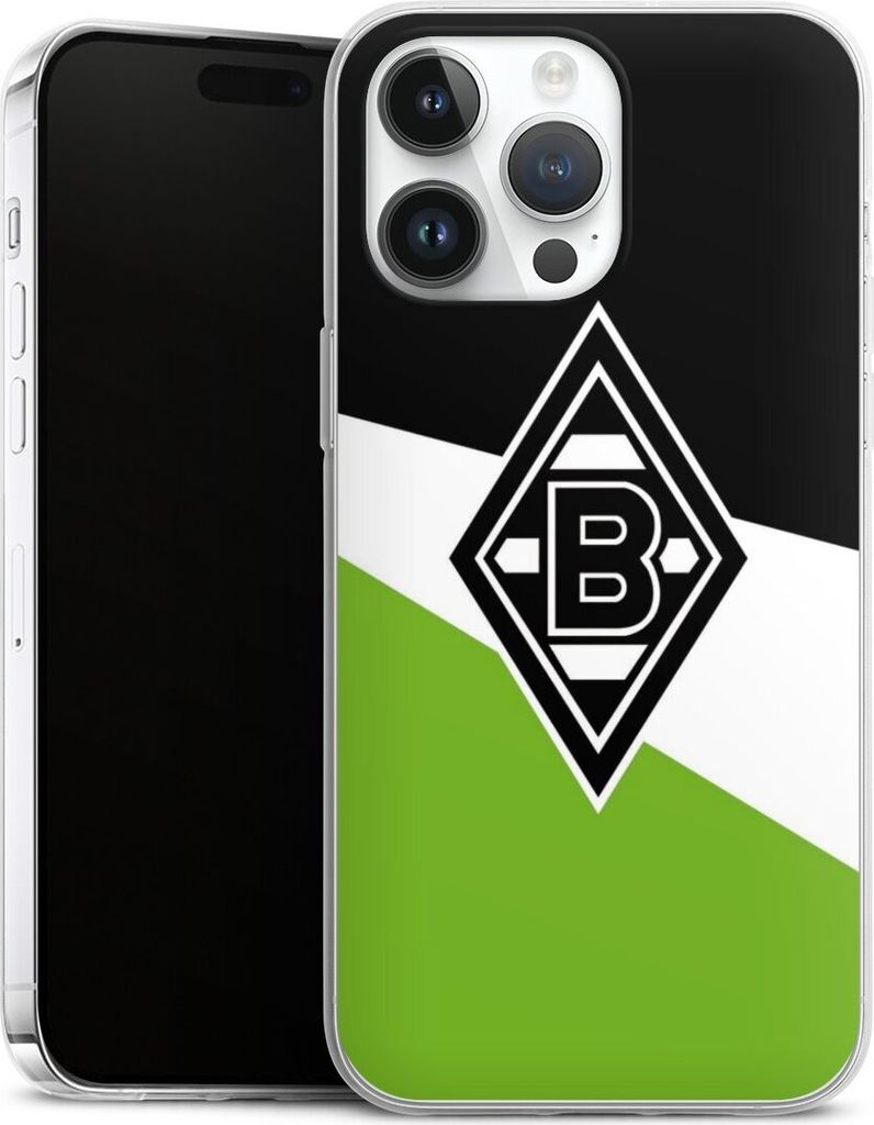 DeinDesign Slim Hülle für Apple iPhone 14 Pro Max Silikon Case Ultra Dünn Handyhülle Borussia Mönchengladbach Gladbach Offizielles Lizenzprodukt