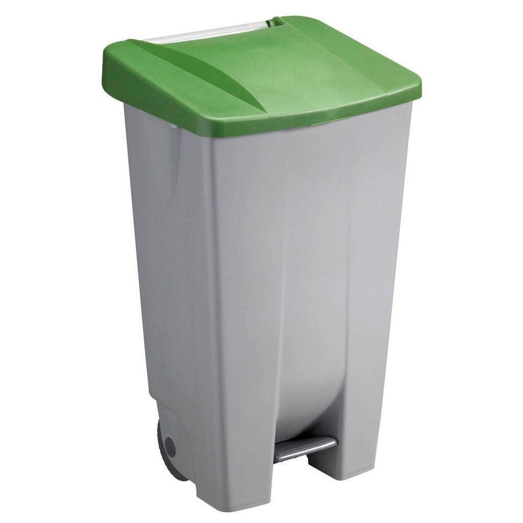 helit Mülleimer 120,0 l grau, grün, 1 St. Produktbild 