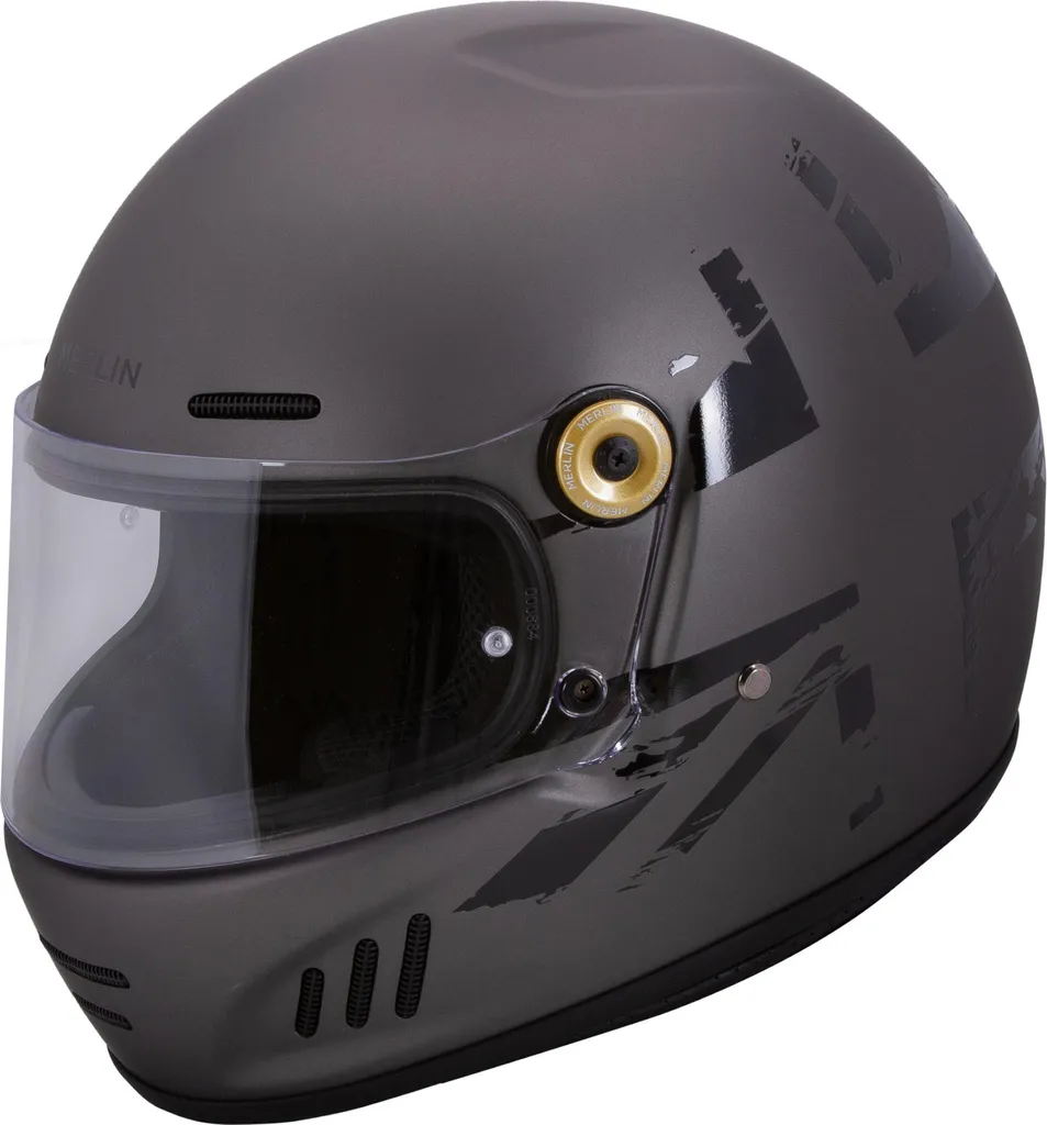 Casque Merlin Revival Vintage Union Taille S 55-56 cm pour Moto Classique
